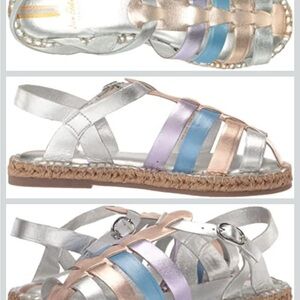 Sam Edelman Kids Metallic Sandals - Silver, Purple, Blue